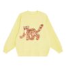Stylish Sweatshirt With Fun Hand-Drawn Cat Print