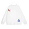 Classic Graphic Print White Sweatshirt