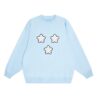 Polka Dot And Star Print Sweatshirt — Blue