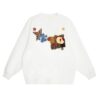 Street Commute Style — Statement Sweatshirt (White)
